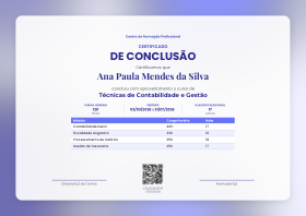 Pré-visualização do modelo Conclusão - Mesh II - Índigo (Certificados)