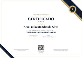 Pré-visualização do modelo Mérito - Faixa de Honra Espelhado - Meia-Noite e Ouro (Certificados de Mérito)