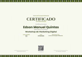 Pré-visualização do modelo Participação - Samakaka - Baobá (Certificado de Participação)