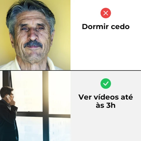 Pré-visualização do modelo Reação: dormir (Memes & Entretenimento)