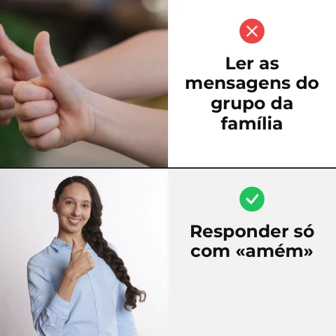 Pré-visualização do modelo Reação: grupo da família (Memes & Entretenimento)