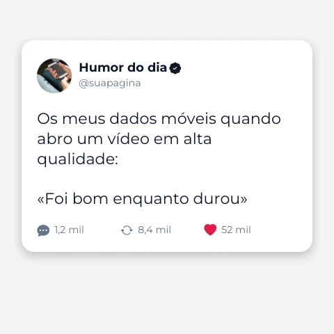 Pré-visualização do modelo Publicação: saldo (Memes & Entretenimento)