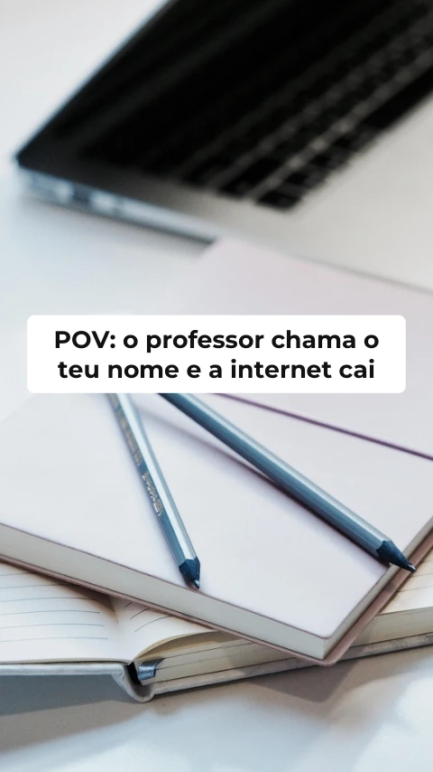 Pré-visualização do modelo POV: aula online (Memes & Entretenimento)