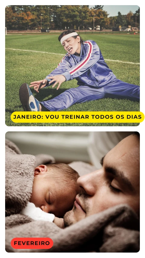 Pré-visualização do modelo Expectativa vs realidade: ginásio (Memes & Entretenimento)