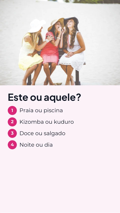 Pré-visualização do modelo Este ou aquele (Memes & Entretenimento)