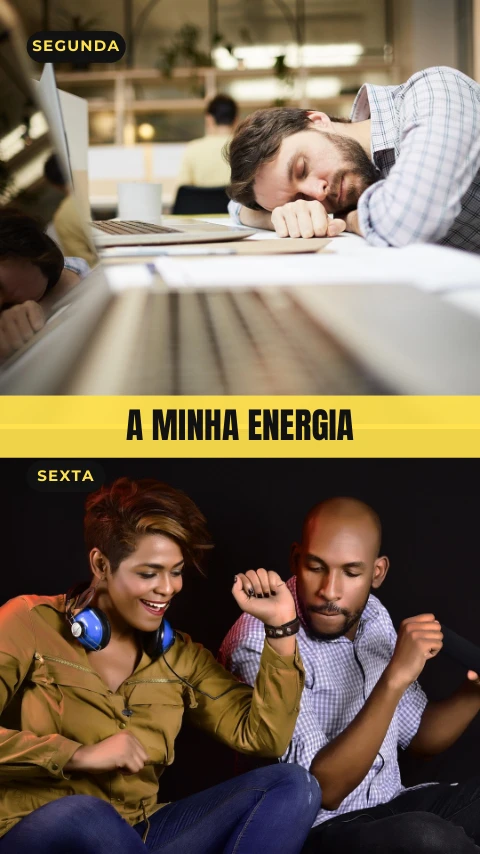 Pré-visualização do modelo Eu vs eu (Memes & Entretenimento)
