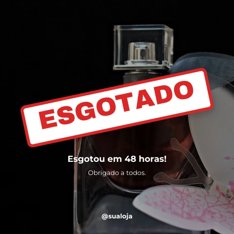 Pré-visualização do modelo Stock esgotado (post) (Negócios)