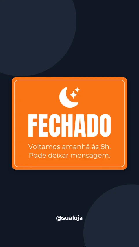 Pré-visualização do modelo Fechado (Negócios)