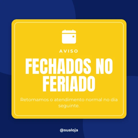 Pré-visualização do modelo Fechado no feriado (Negócios)