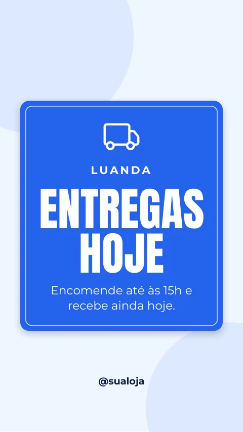 Pré-visualização do modelo Entregas hoje (Negócios)