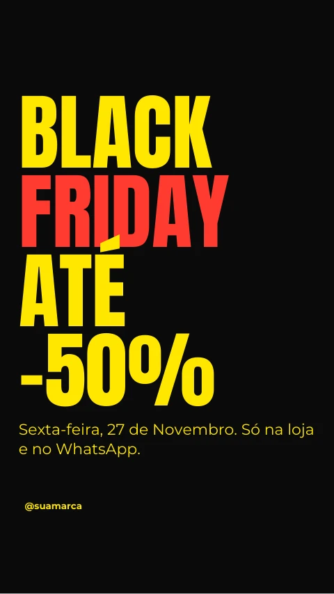 Pré-visualização do modelo Black Friday (Negócios)