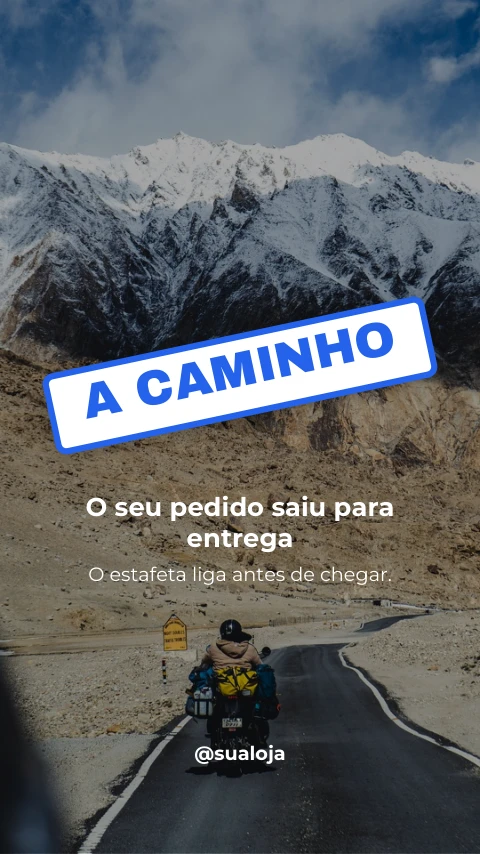 Pré-visualização do modelo Pedido a caminho (Negócios)