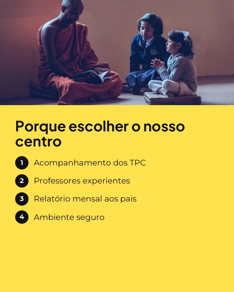 Pré-visualização do modelo Centro de apoio escolar (Formação)