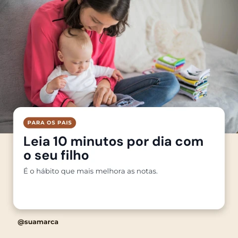 Pré-visualização do modelo Dica para pais (Formação)