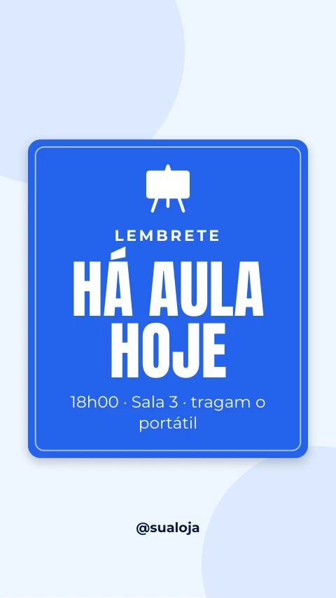 Pré-visualização do modelo Aula hoje (Formação)
