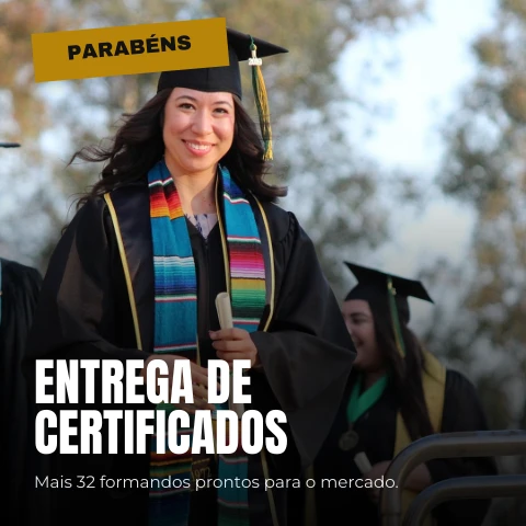 Pré-visualização do modelo Entrega de certificados (Formação)