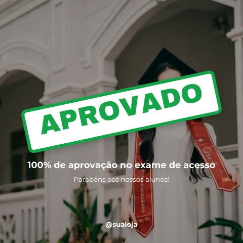 Pré-visualização do modelo Aprovados (Formação)