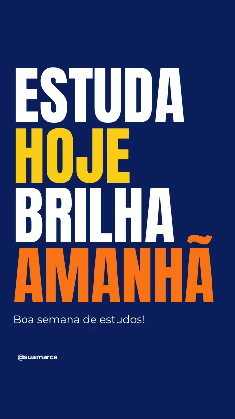 Pré-visualização do modelo Frase para estudar (story) (Formação)
