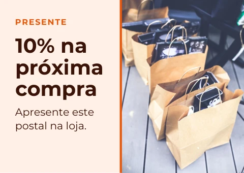 Pré-visualização do modelo Postal com desconto (Marketing)