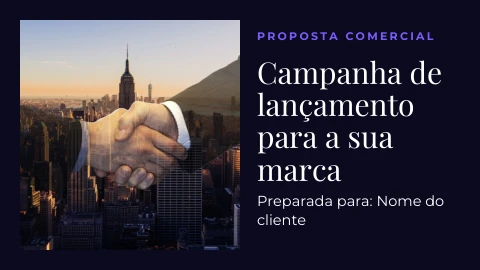 Pré-visualização do modelo Proposta comercial (Marketing)