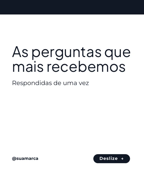Pré-visualização do modelo Perguntas frequentes (Marketing)