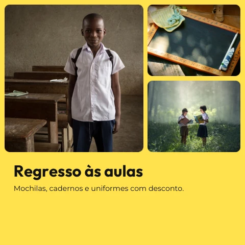 Pré-visualização do modelo Campanha Regresso às aulas (Marketing)