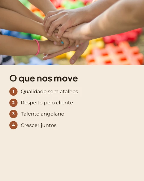 Pré-visualização do modelo Os nossos valores (Marketing)