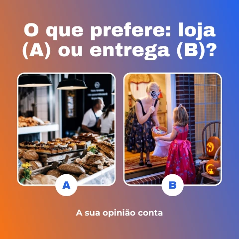 Pré-visualização do modelo Ajude-nos a melhorar (Marketing)
