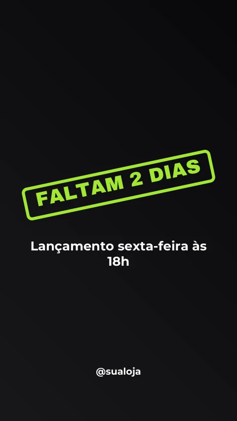 Pré-visualização do modelo Contagem para o lançamento (Marketing)