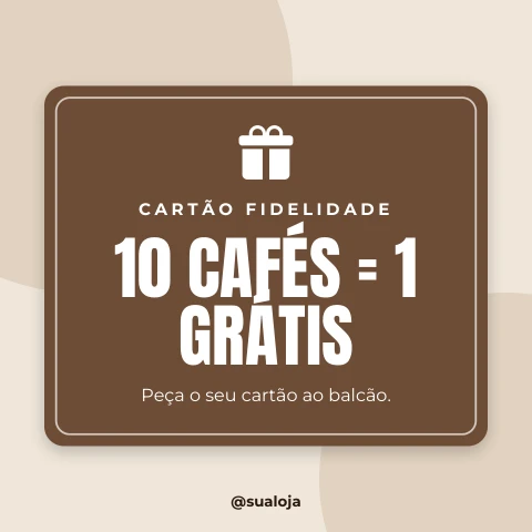 Pré-visualização do modelo Cartão de fidelidade (Marketing)