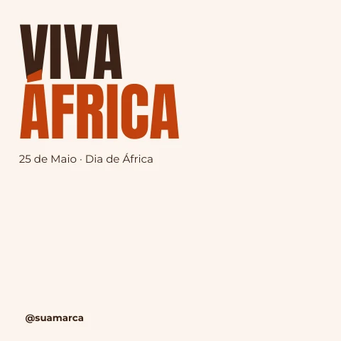 Pré-visualização do modelo 25 de Maio - Dia de África (Eventos & Datas)