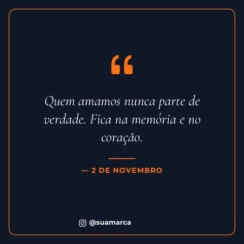 Pré-visualização do modelo 2 de Novembro - Dia dos Finados (Eventos & Datas)