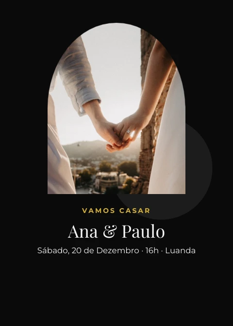 Pré-visualização do modelo Convite de casamento (Eventos & Datas)