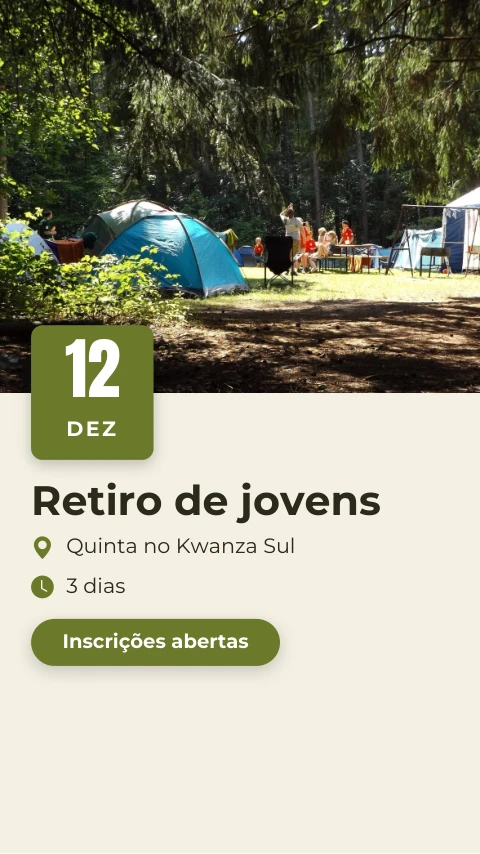 Pré-visualização do modelo Retiro (Eventos & Datas)