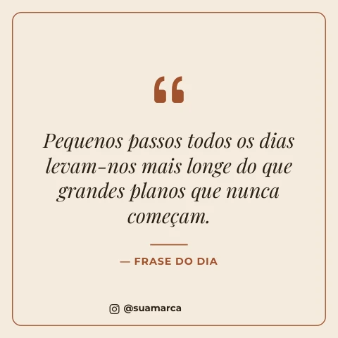 Pré-visualização do modelo Frase motivacional (Redes sociais)