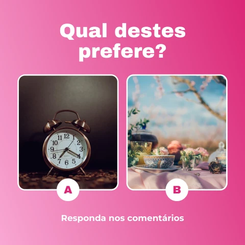 Pré-visualização do modelo Qual prefere? (enquete) (Redes sociais)
