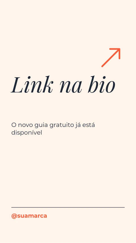 Pré-visualização do modelo Link na bio (Influencer)