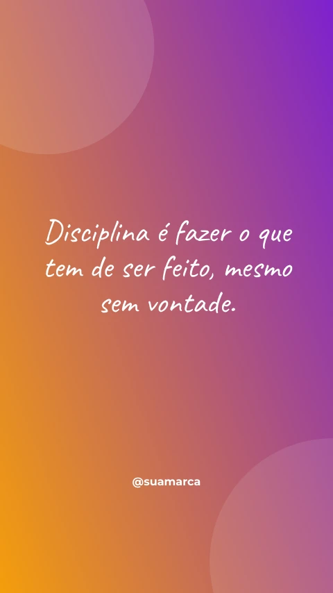 Pré-visualização do modelo Frase do dia (Redes sociais)