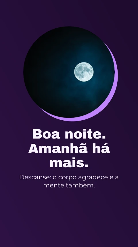 Pré-visualização do modelo Boa noite (Redes sociais)