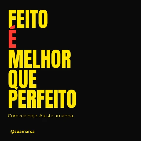 Pré-visualização do modelo Frase gigante (Redes sociais)