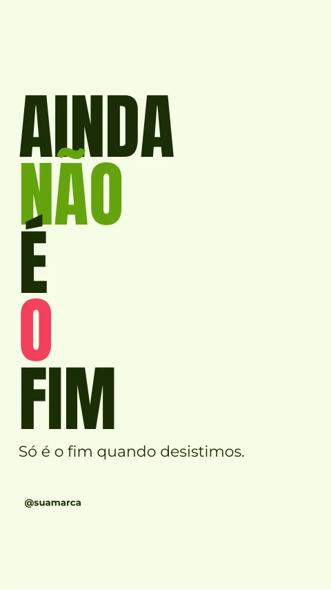 Pré-visualização do modelo Frase gigante (story) (Redes sociais)