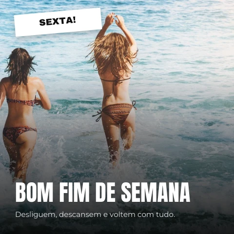 Pré-visualização do modelo Bom fim de semana (Redes sociais)