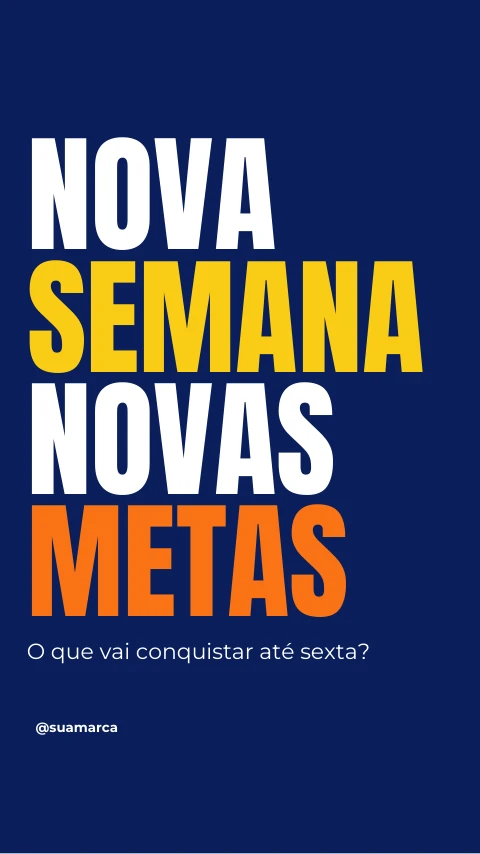 Pré-visualização do modelo Segunda-feira (Redes sociais)