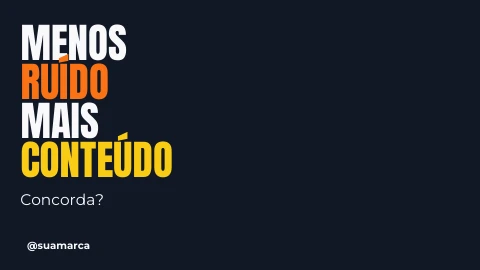Pré-visualização do modelo Opinião (X) (Redes sociais)