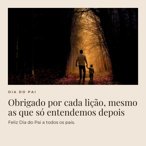 Pré-visualização do modelo Dia do Pai (Redes sociais)