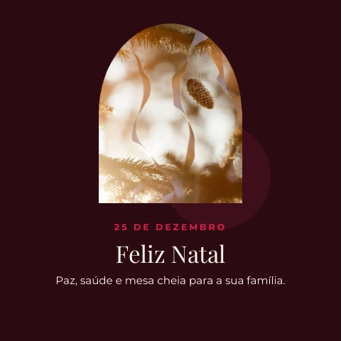 Pré-visualização do modelo Feliz Natal (Redes sociais)