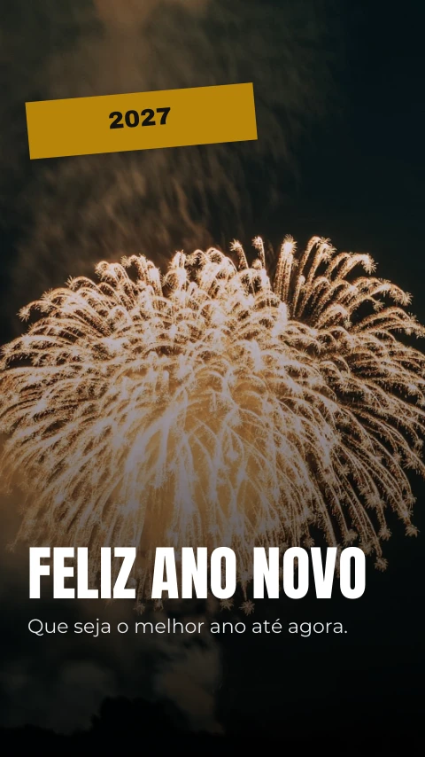 Pré-visualização do modelo Feliz Ano Novo (Redes sociais)