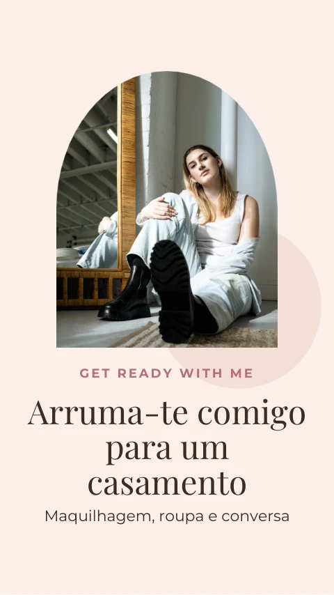 Pré-visualização do modelo Capa: arruma-te comigo (Creator)