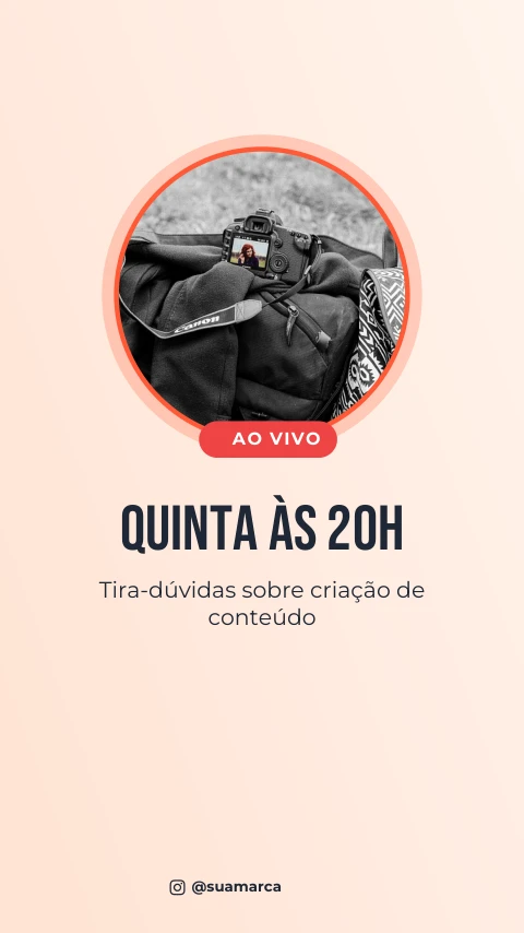 Pré-visualização do modelo Live: tira-dúvidas (Creator)