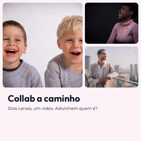 Pré-visualização do modelo Colaboração entre criadores (Creator)
